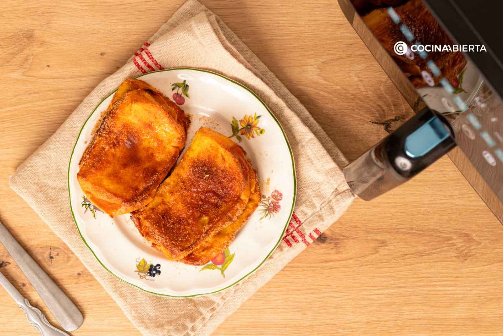 Torrijas en freidora de aire: más ligeras y fáciles