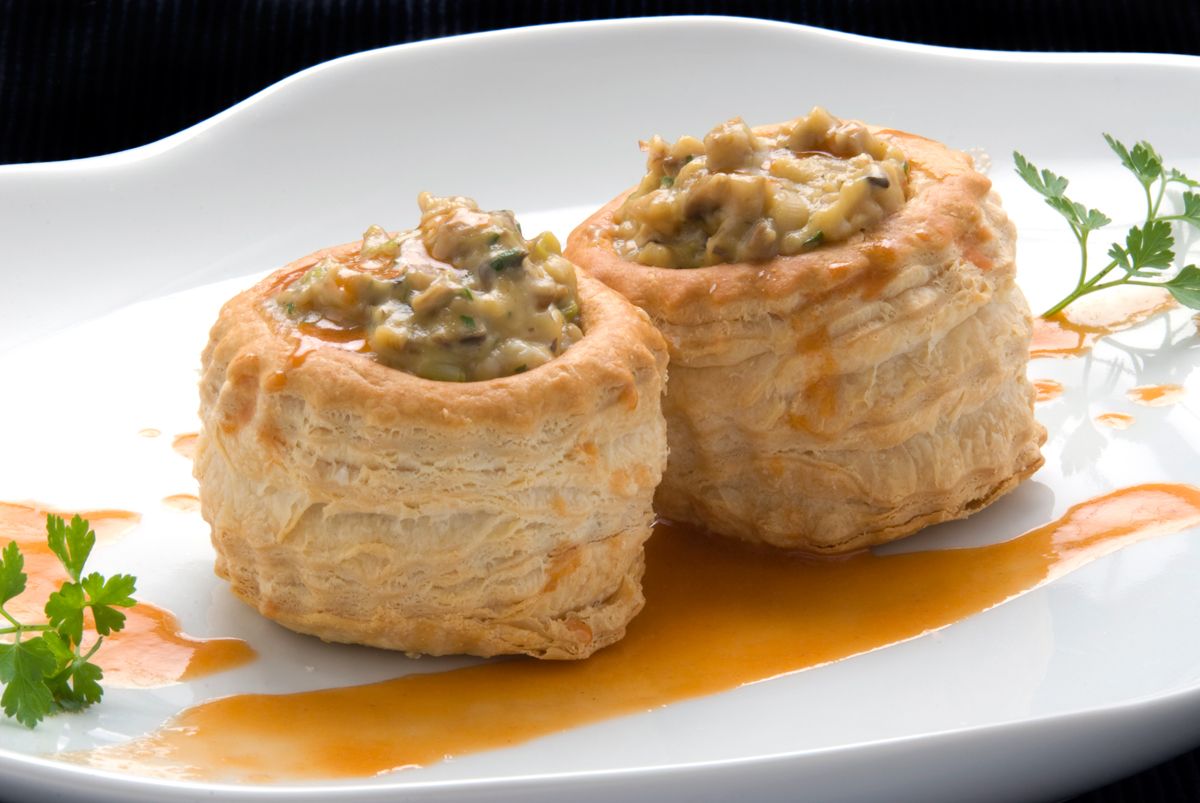 299B   Volovanes de ajos frescos, champiñones y gambas xl