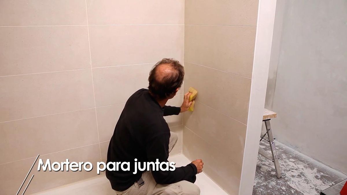 Mortero para juntas paso 7