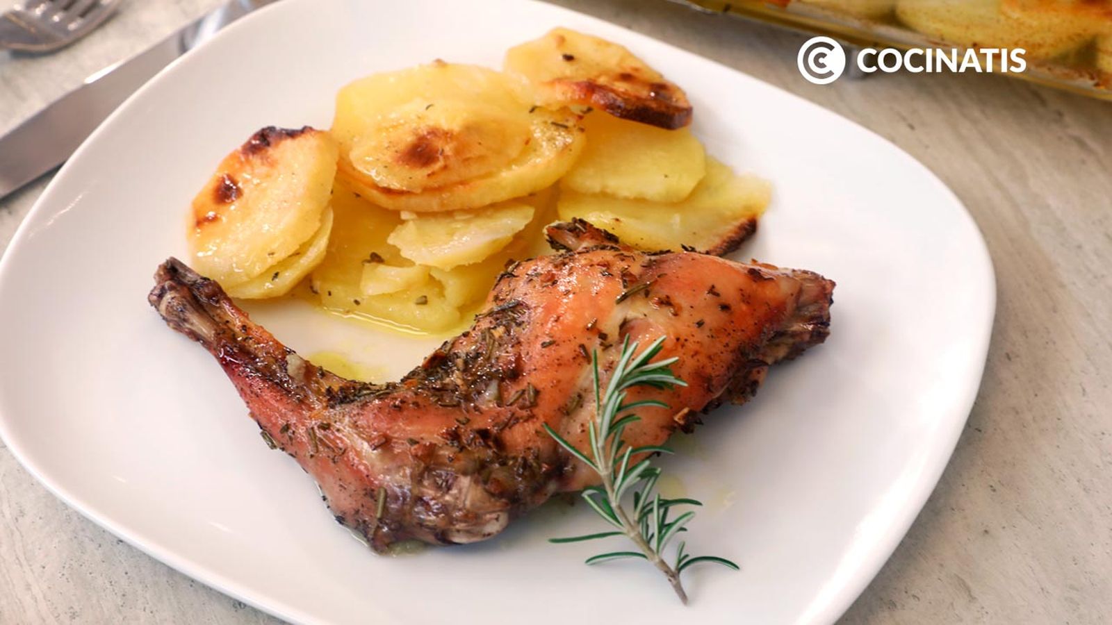 Receta de muslos de carne de conejo al horno