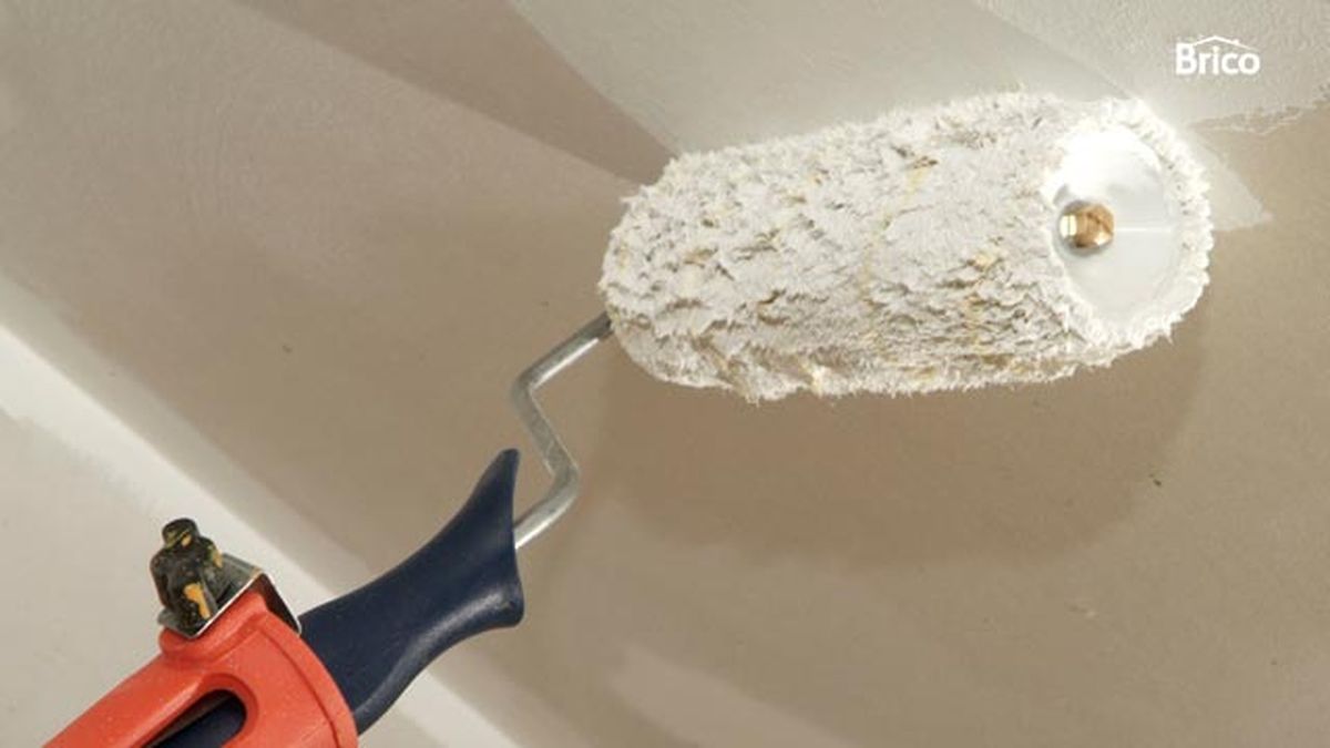 Pintar techo de yeso laminado paso 5