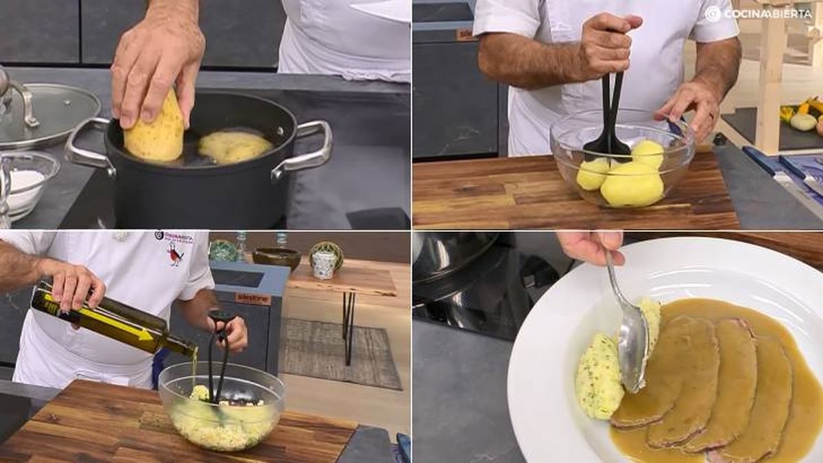 pure patata mostaza paso