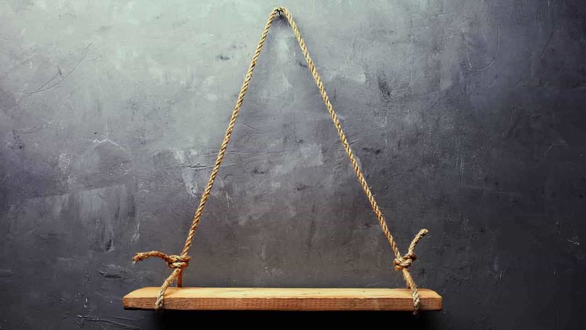 estanteria colgante cuerda