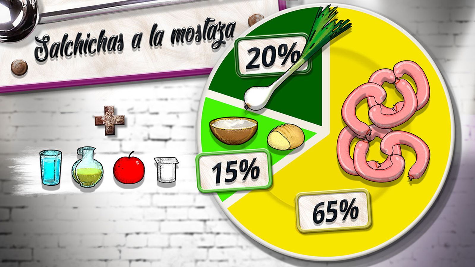 KARL6515 salchichas a la mostaza plato
