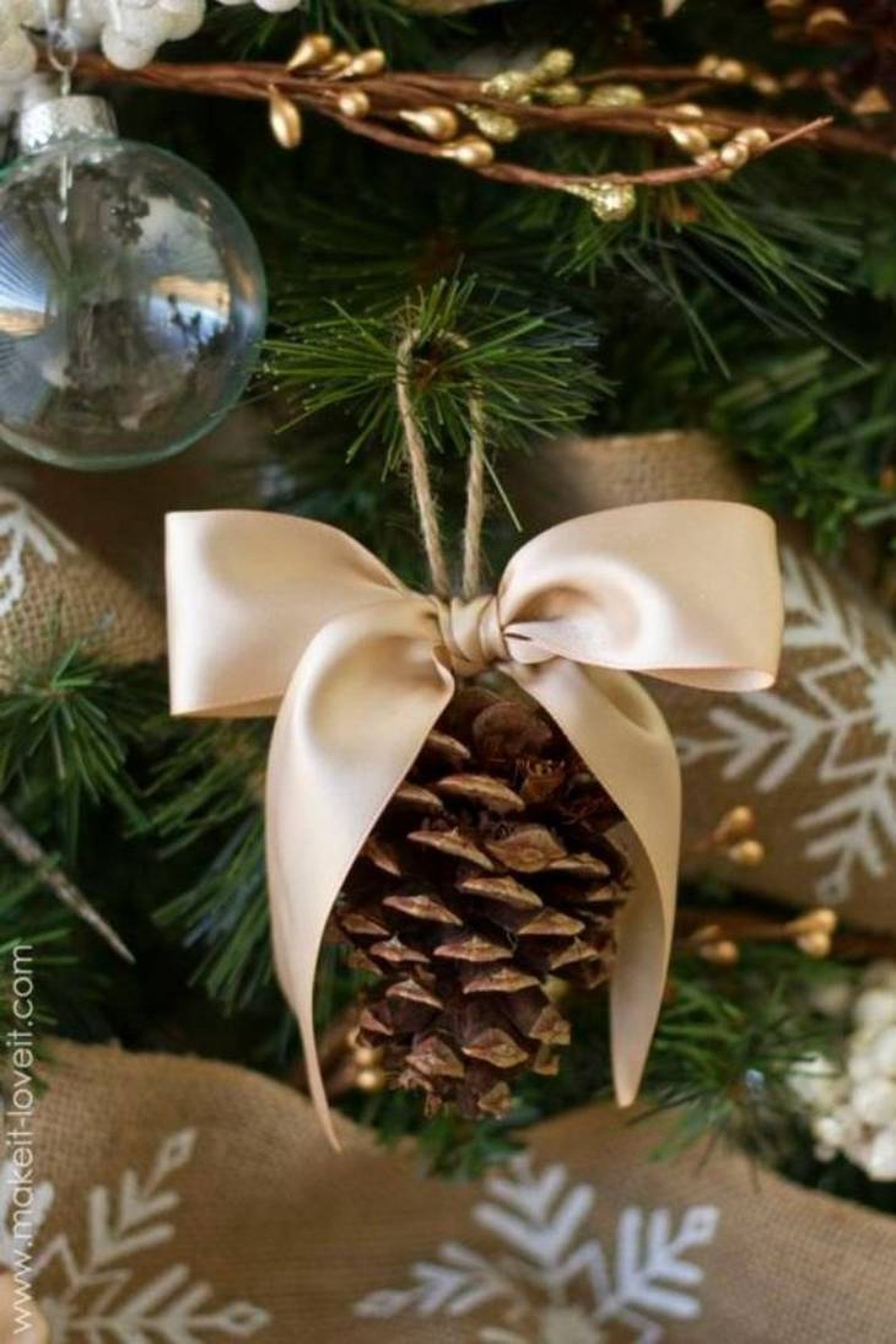 piñas decorar arbol navidad enfemenino