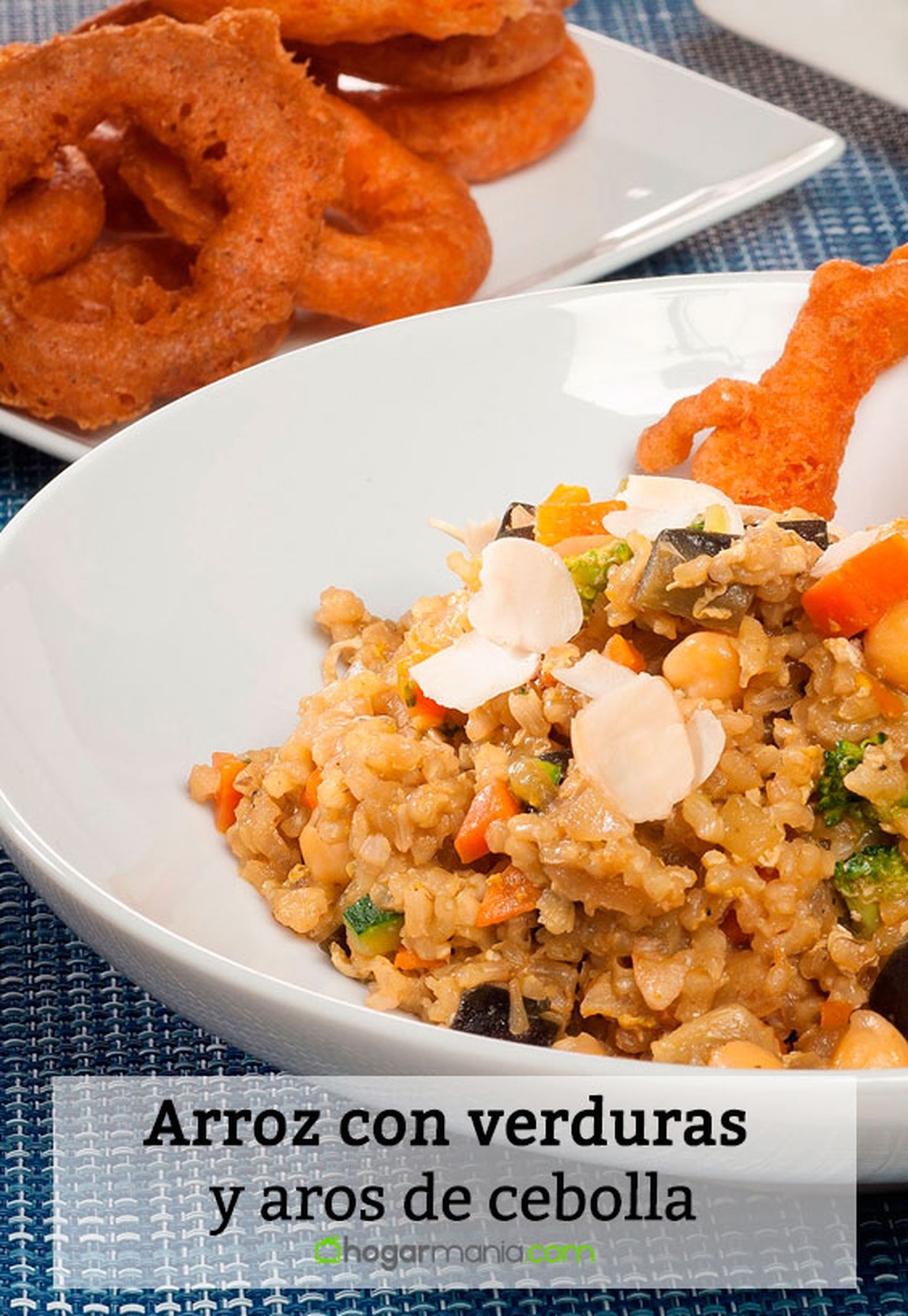 arroz verduras aros cebolla pin