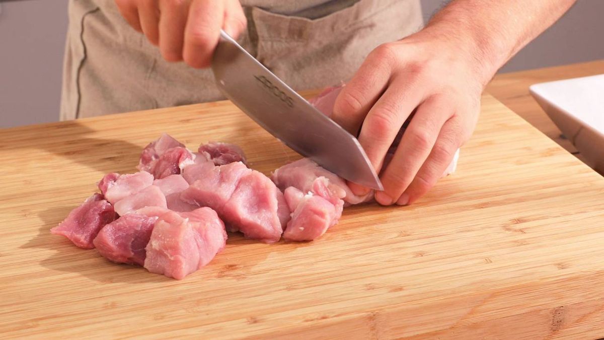 Cerdo agridulce   Paso 1