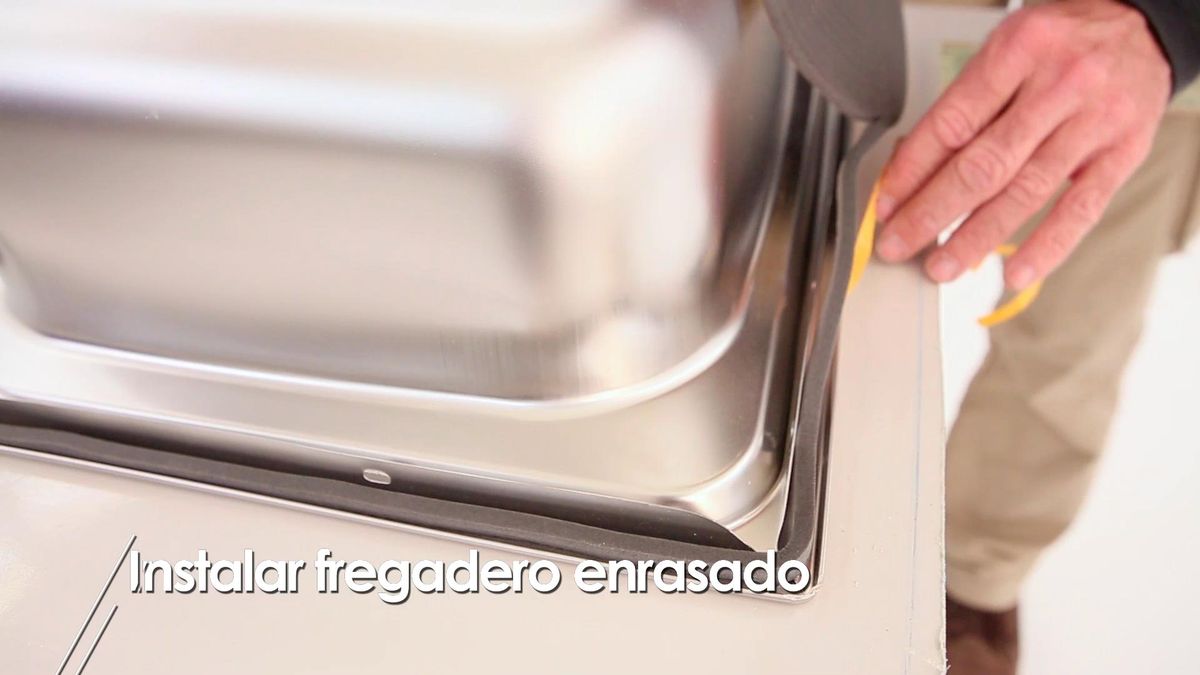 Cómo instalar un fregadero encastrado paso 6