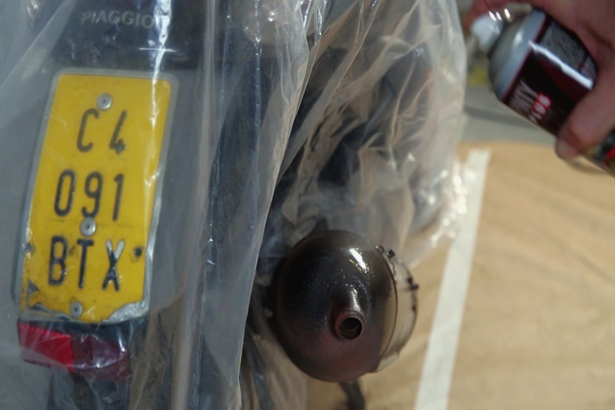 Pintar tubo de escape paso 7