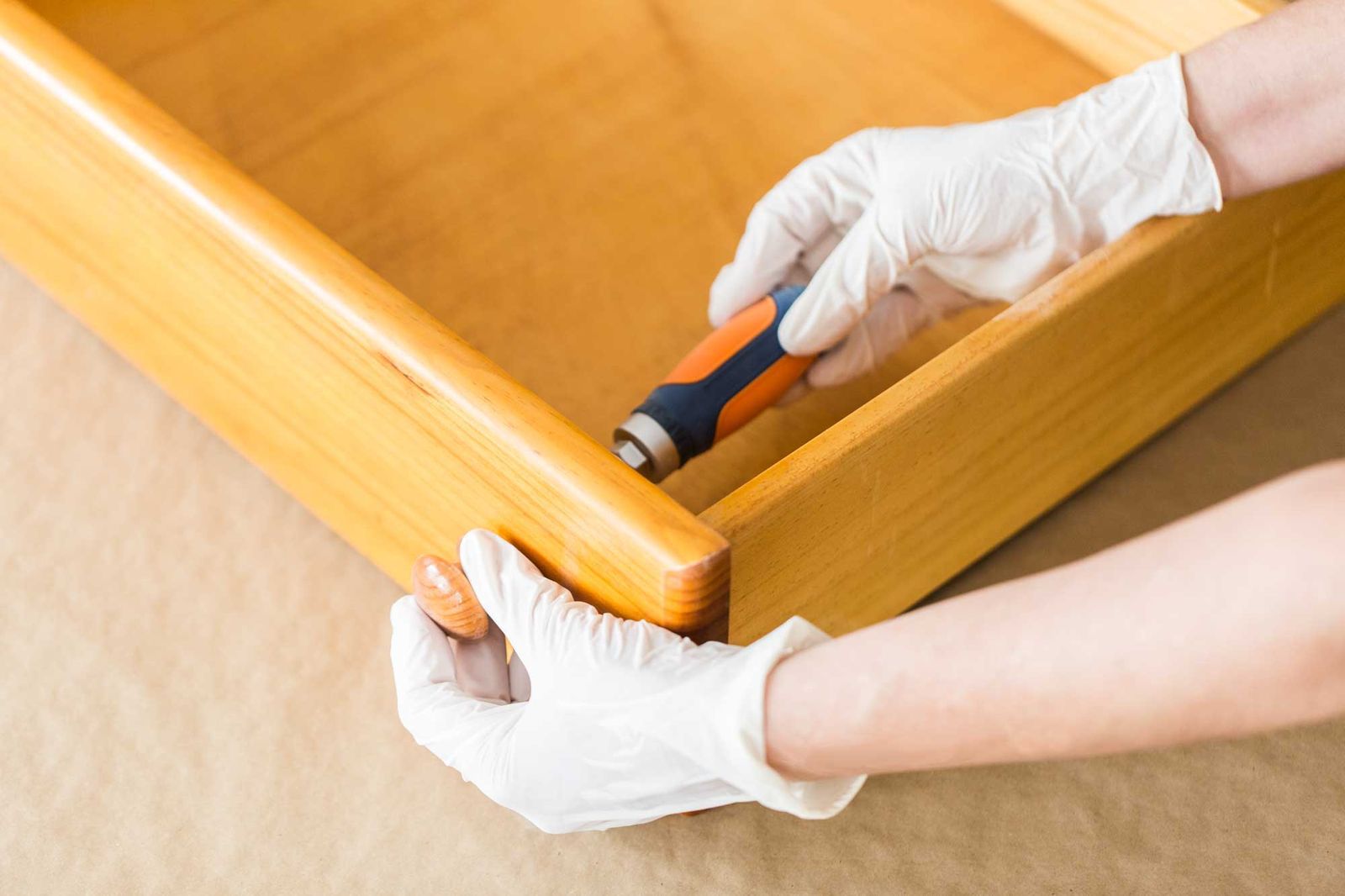 Pintar sinfonier de madera paso 1