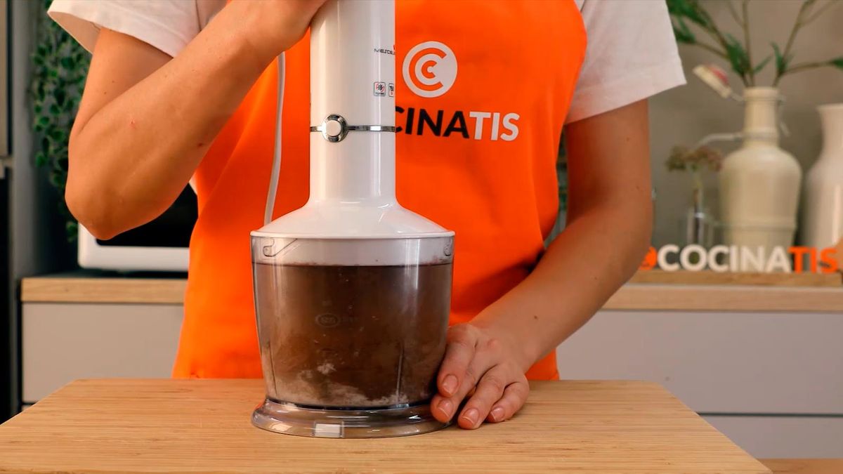 Receta de trufas veganas de cacao y avellanas   paso 2