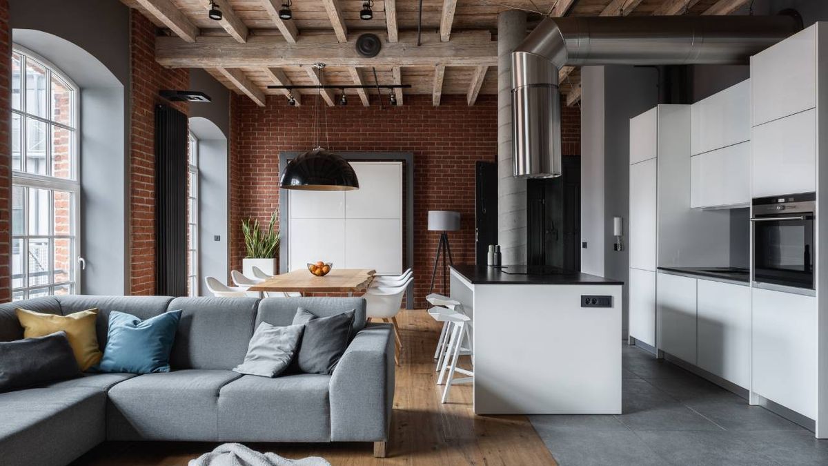 salon abierto cocina barra