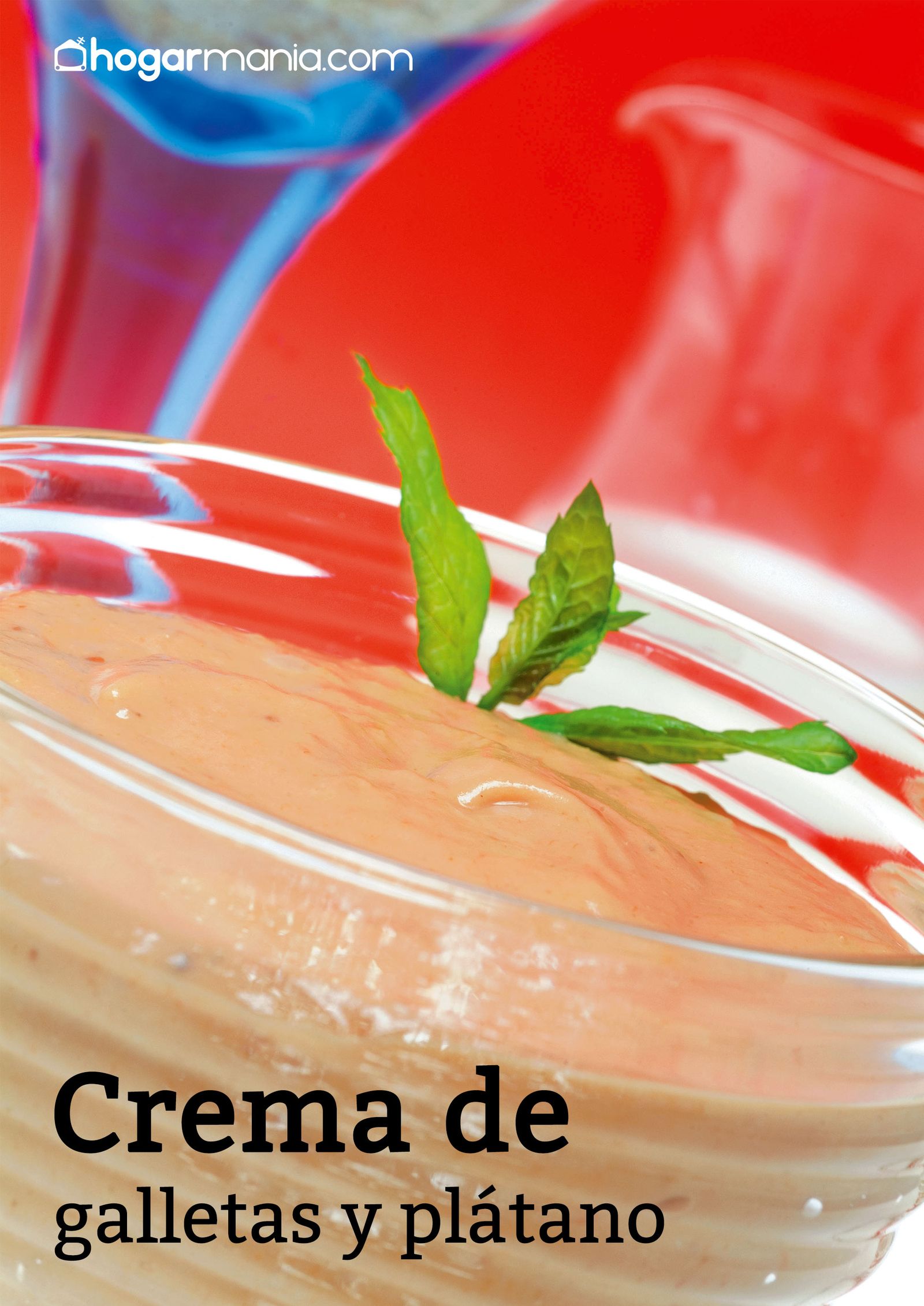 receta crema galletas platano