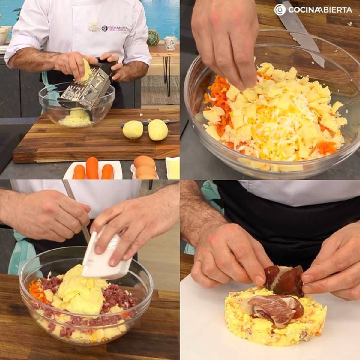 Paso a paso para hacer ensaladilla ibérica