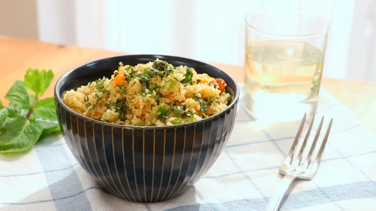 Cuscús marroquí con verduras y pasas   Paso 7