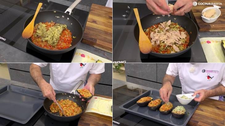karl7228 berenjenas rellenas de atun paso
