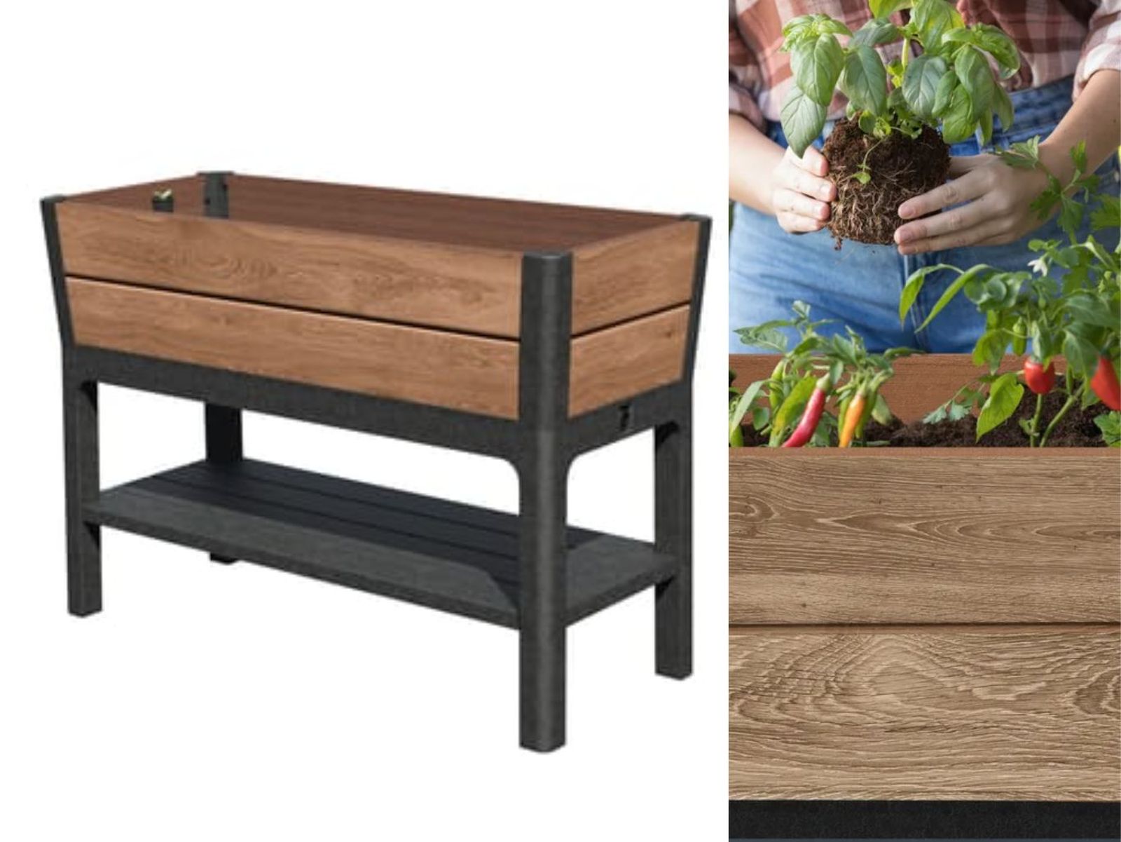 Garden Bed Ashwood de Leroy Merlin.