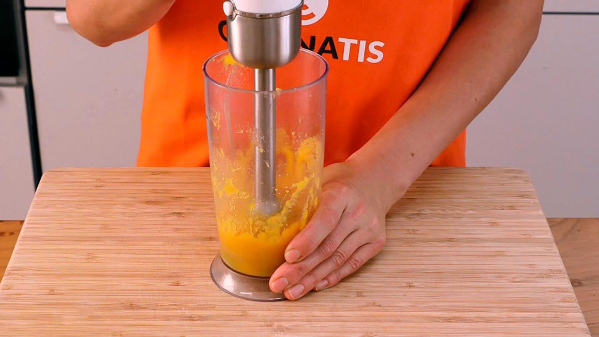 Receta de gofres de calabaza con miel y nueces  paso 2