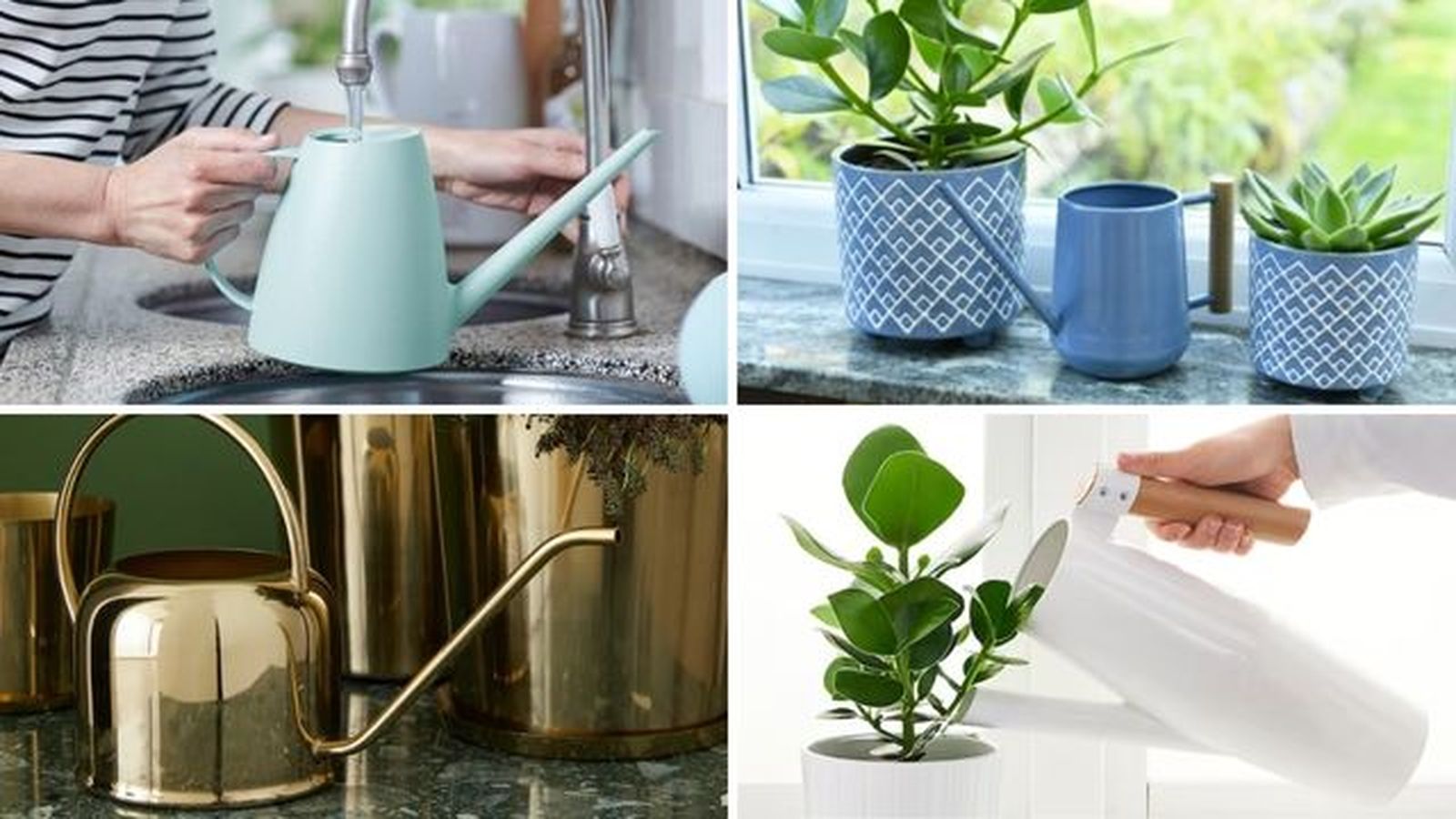 Hay muchos estilos distintos de regaderas para plantas
