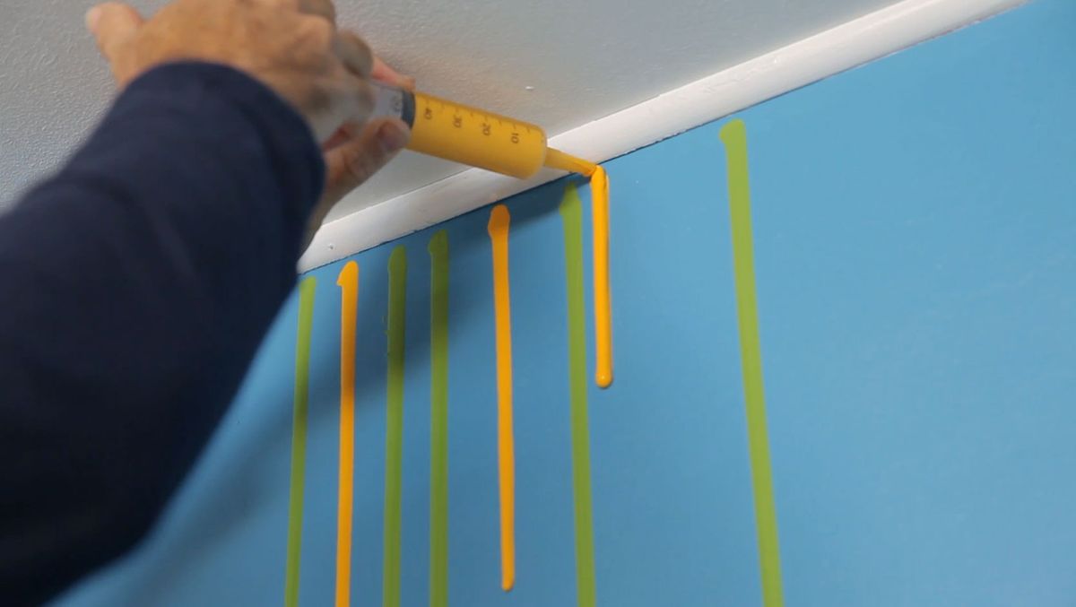 Cómo pintar una pared con una jeringuilla paso 5