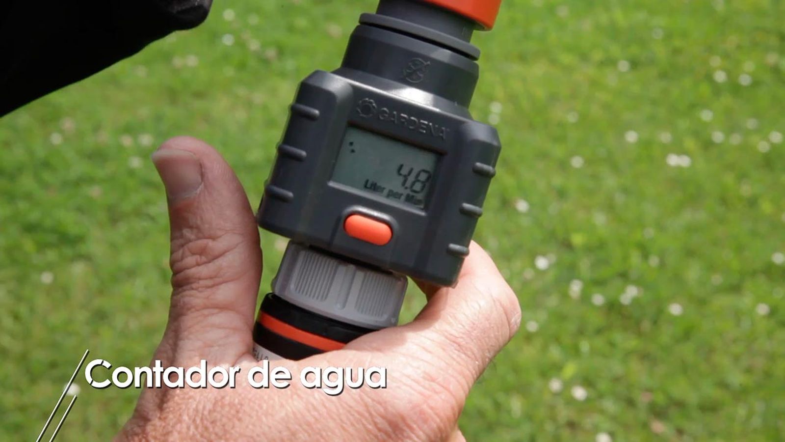 Contador de agua para el riego