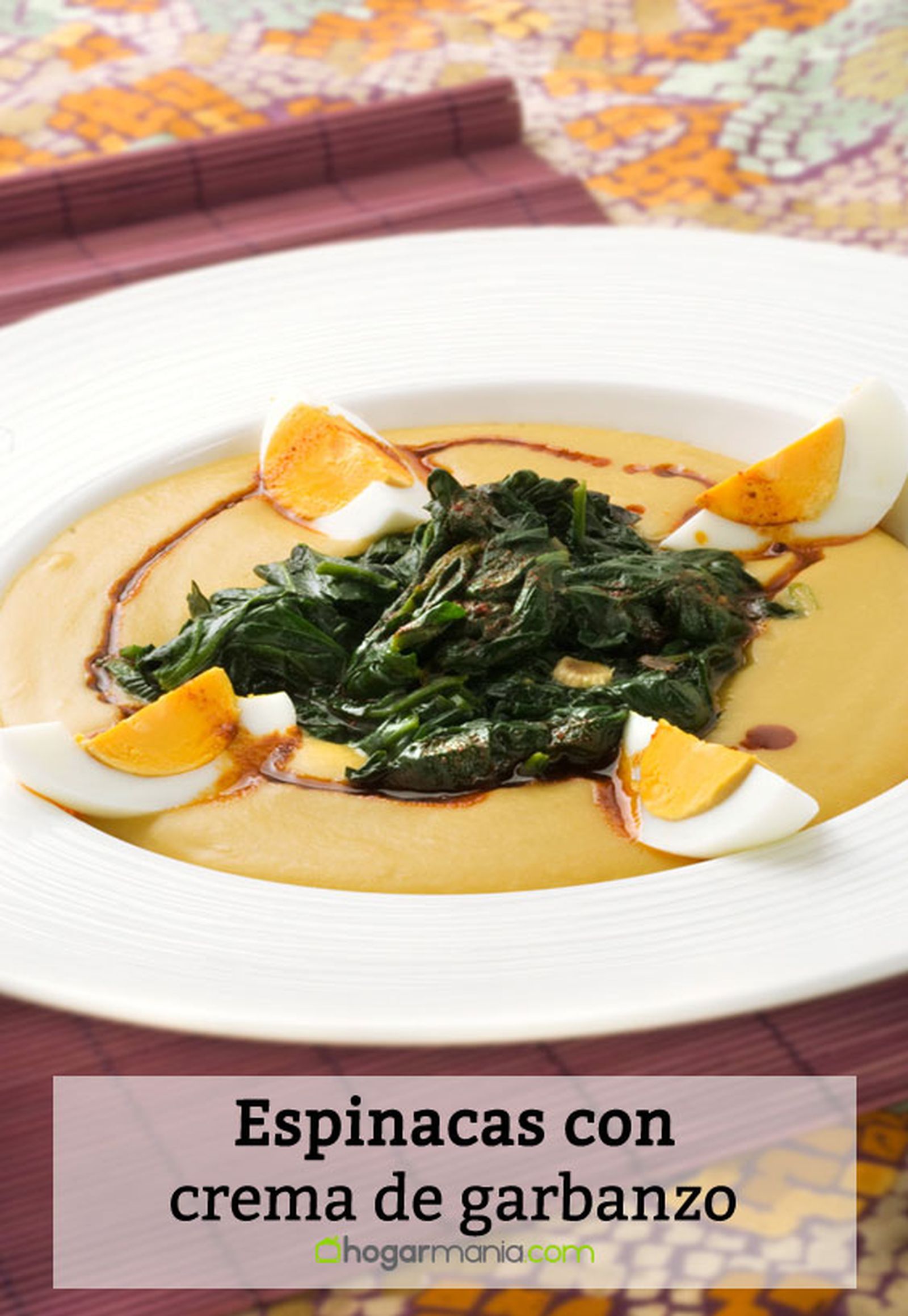 espinacas crema garbanzos pin