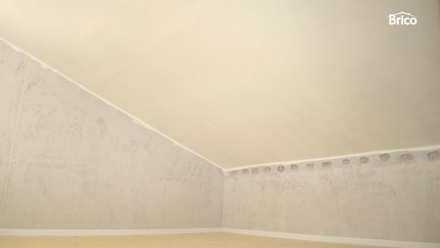Pintar techo de yeso laminado paso 7