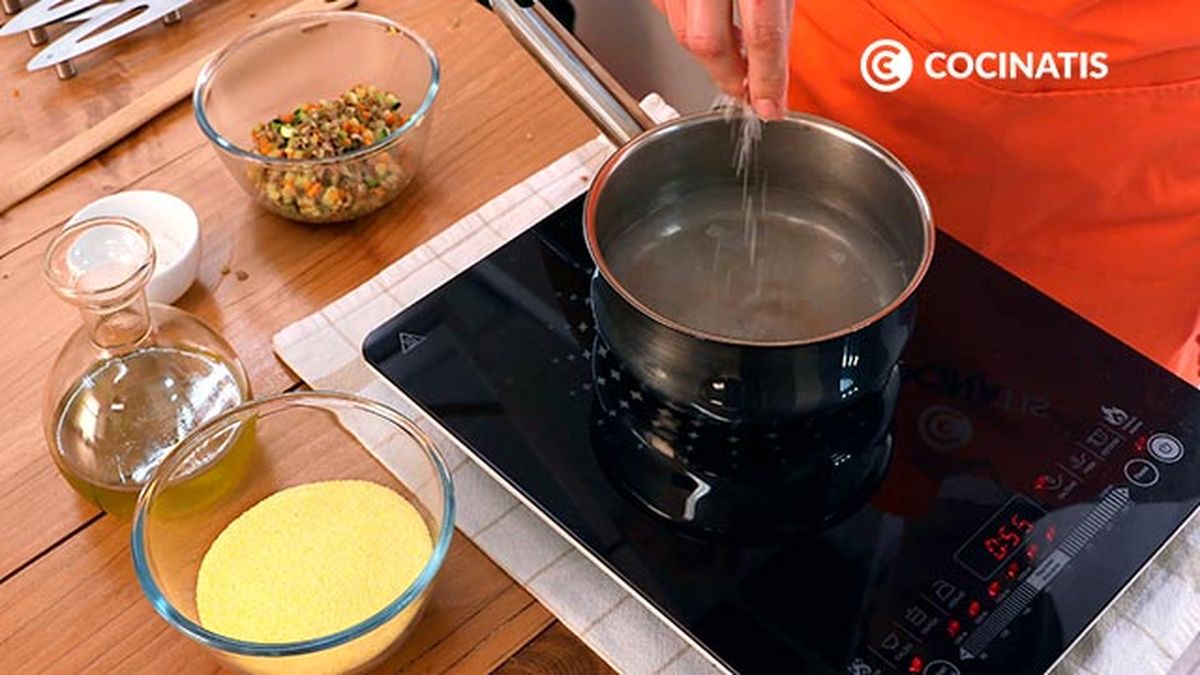 Receta de hamburguesa vegetariana de calabacín y champiñones   paso 2