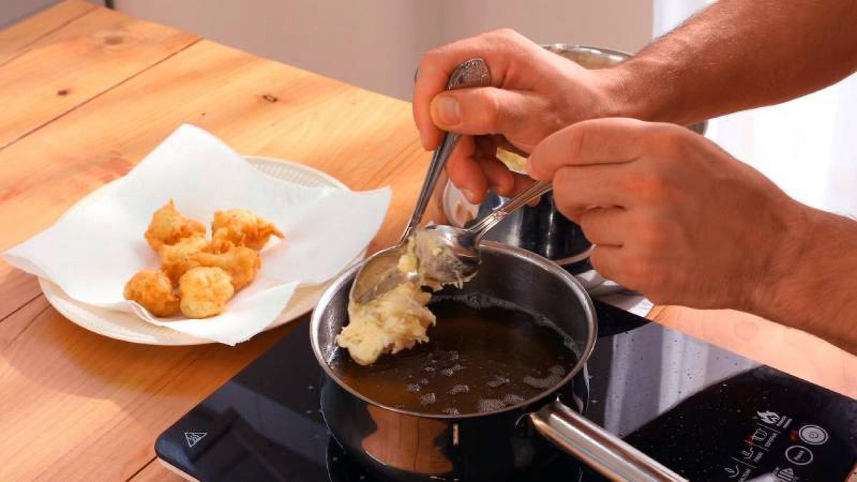 Buñuelos de bacalao   Paso 6