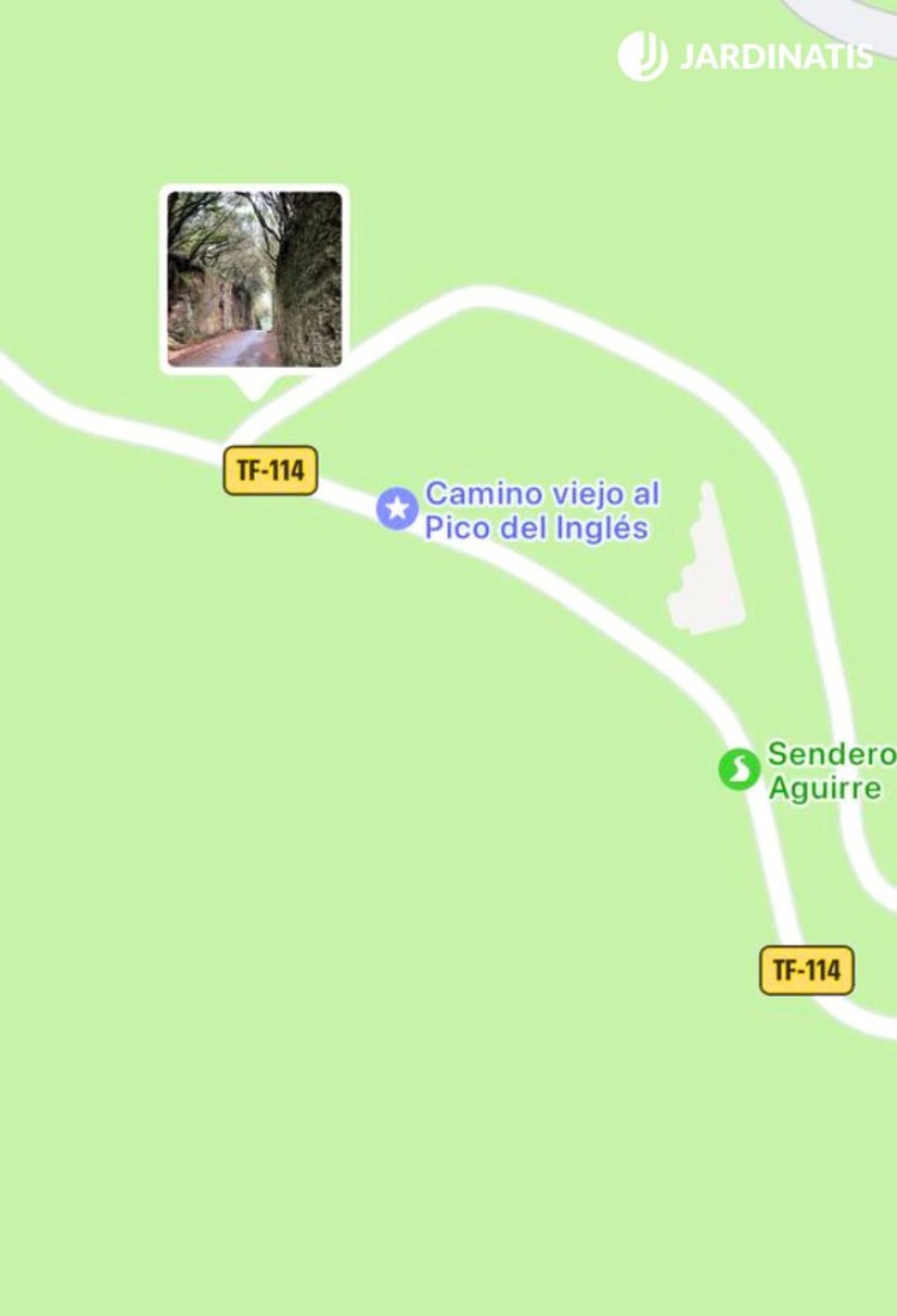Este rincón se encuentra en el camino viejo al pico del inglés