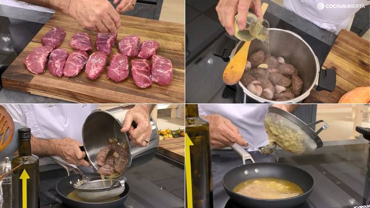 carrilleras cerdo ajo pasos