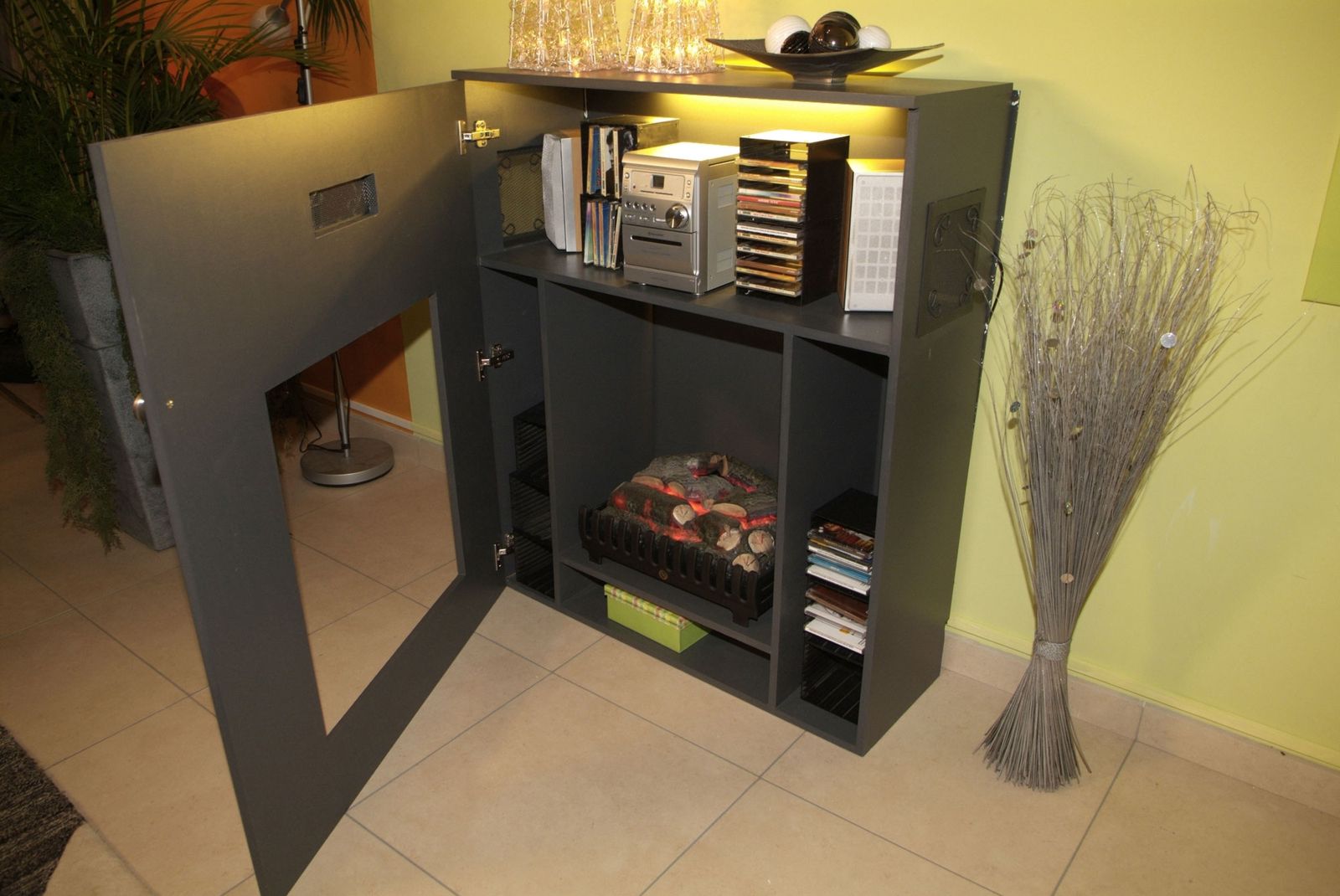 brico 0437  Mueble chimenea xl