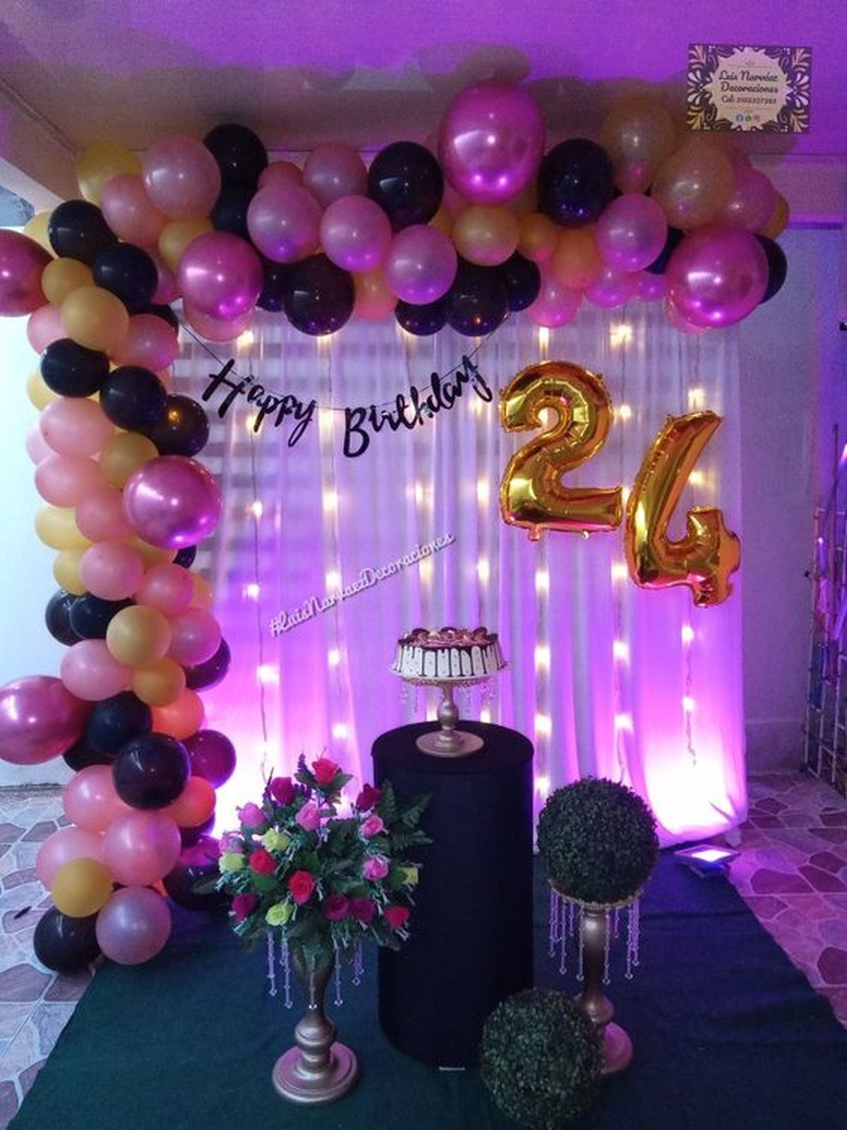 cumpleanos hombre luces pinterest Luis Narvaez Decoraciones