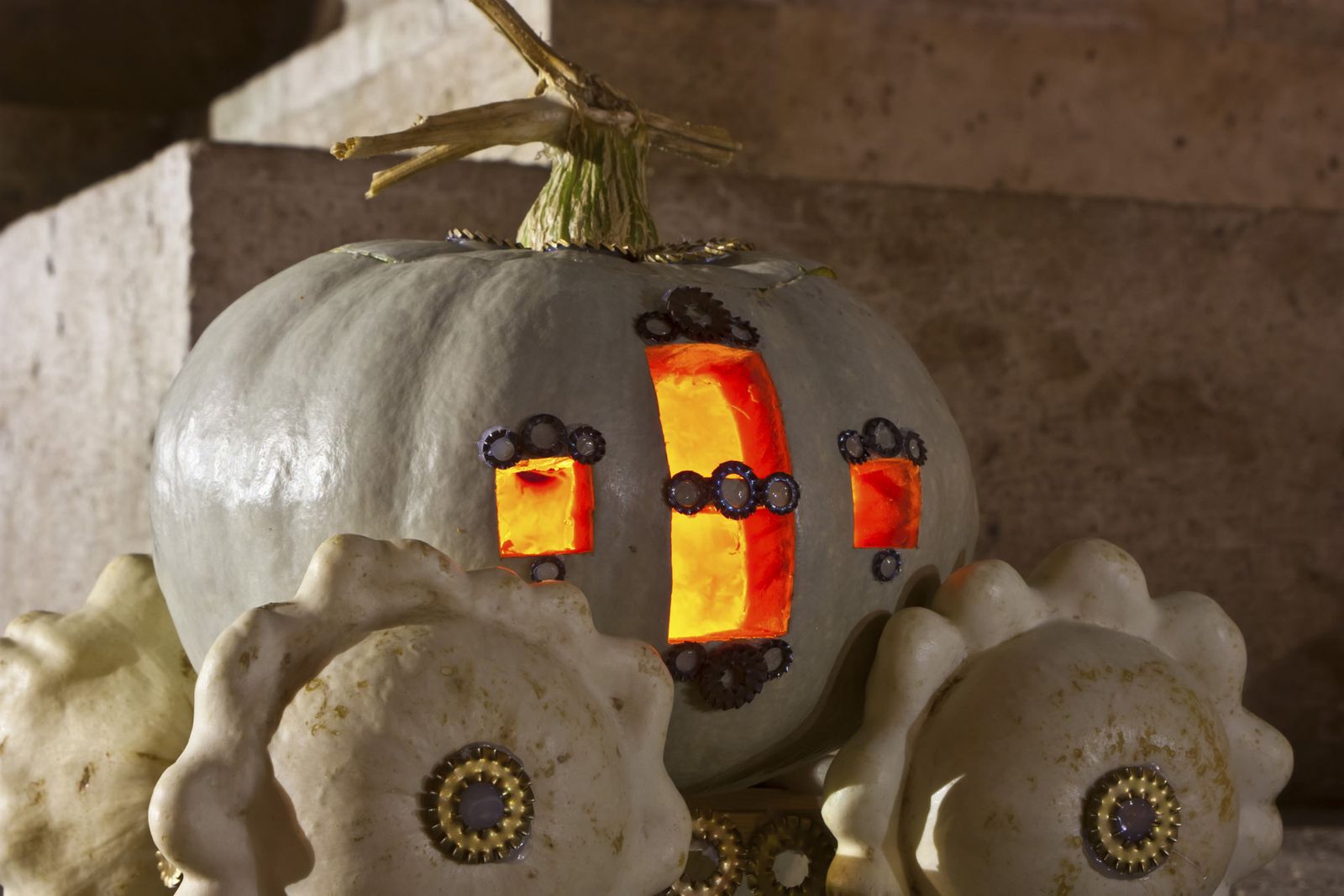 Decoración original con calabazas 2