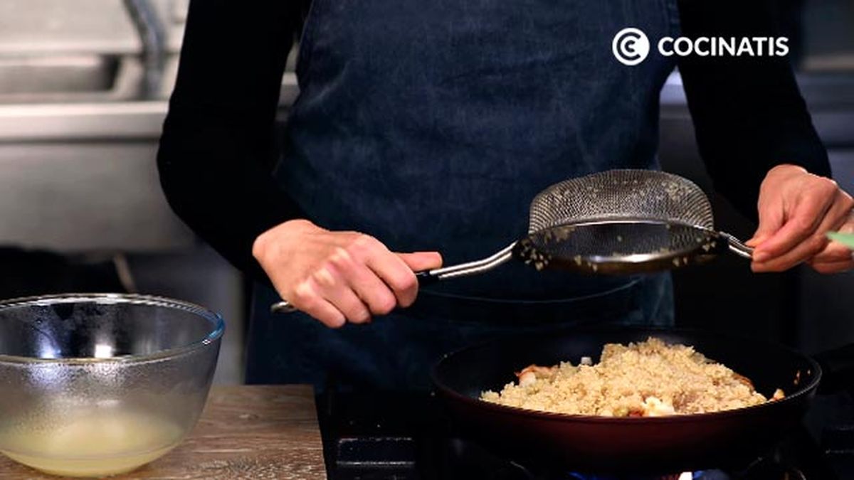 Receta de ensalada de quinoa y gambas  paso 5