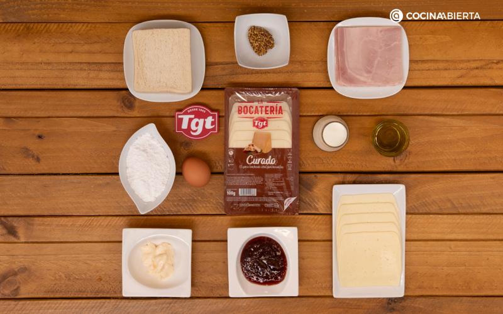 Sándwich montecristo - ingredientes