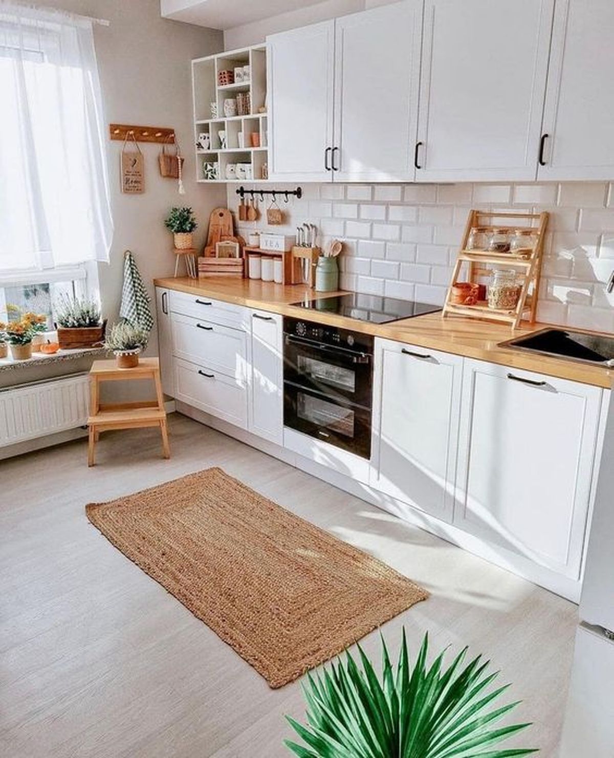 cocinas blancas baldosas madera pinterest howlifestyles