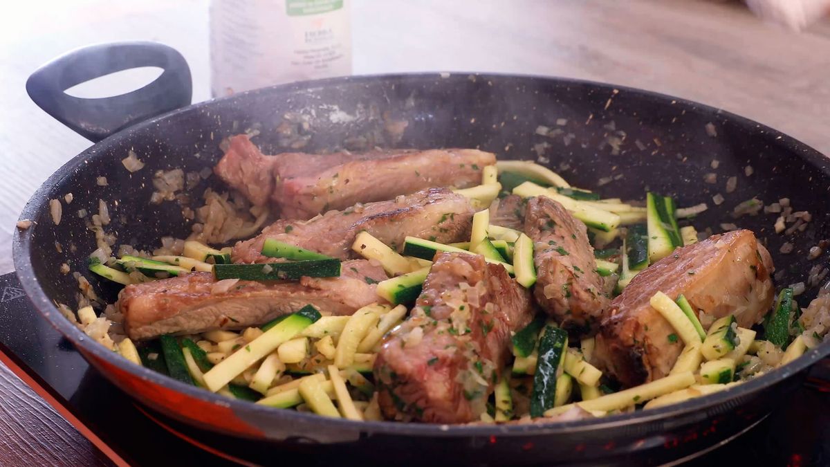 Receta de arroz con costillas   paso 3