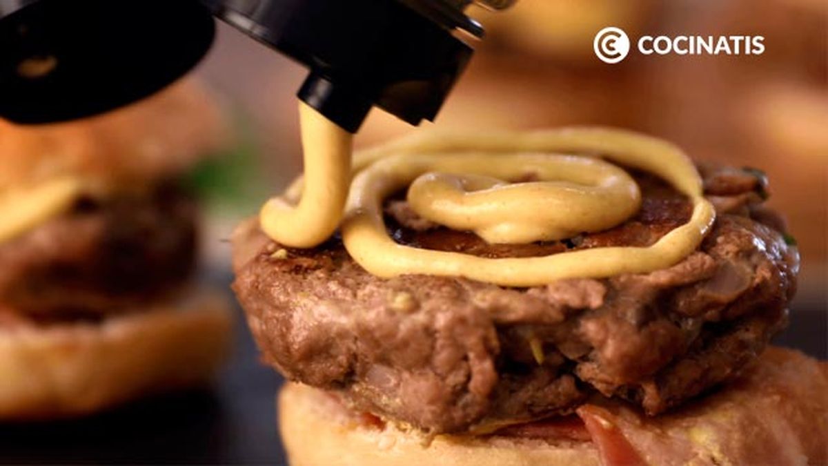 Receta de mini hamburguesas de carne picada y queso  paso 5