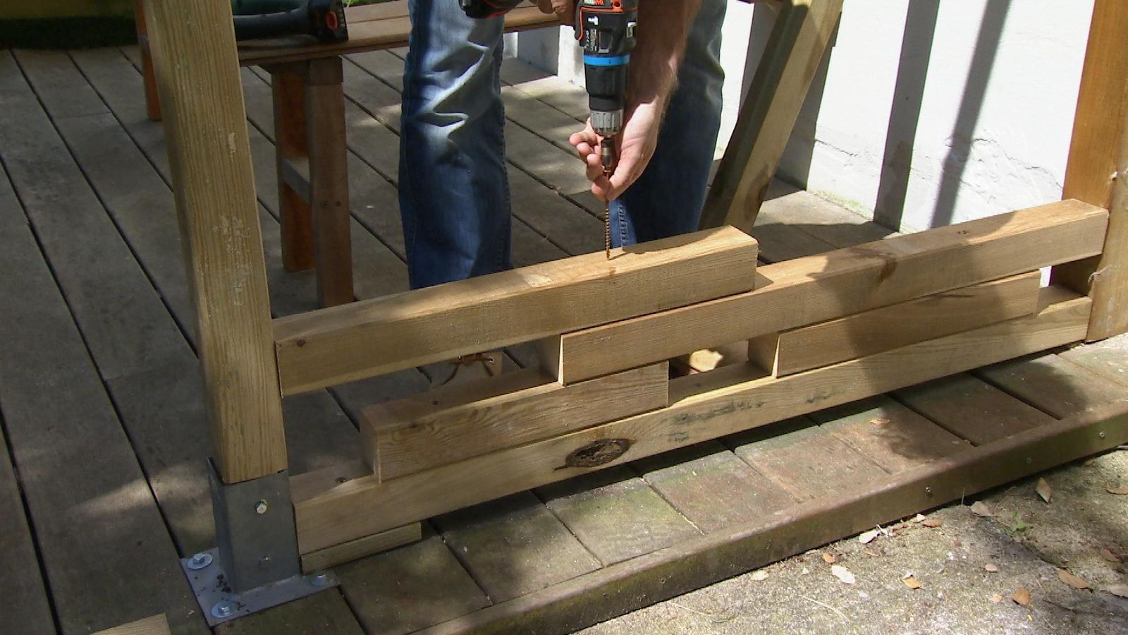 Murete de madera paso 9