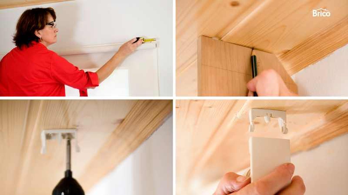 Pasos para fijar el estor al techo