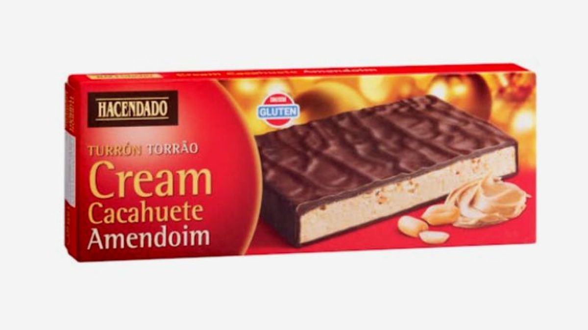 Turrón de crema de cacahuete del Mercadona
