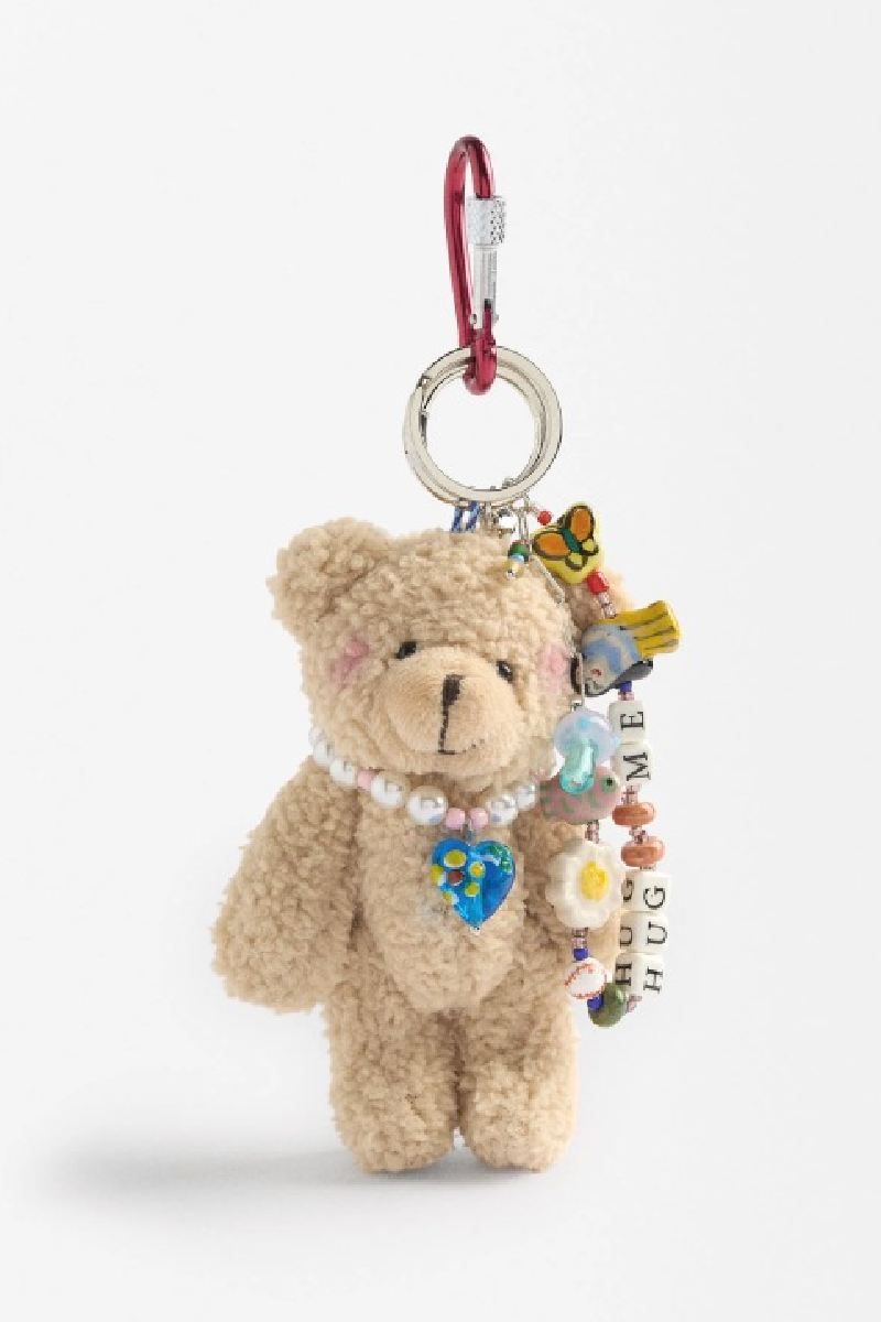 Llavero con charm de oso