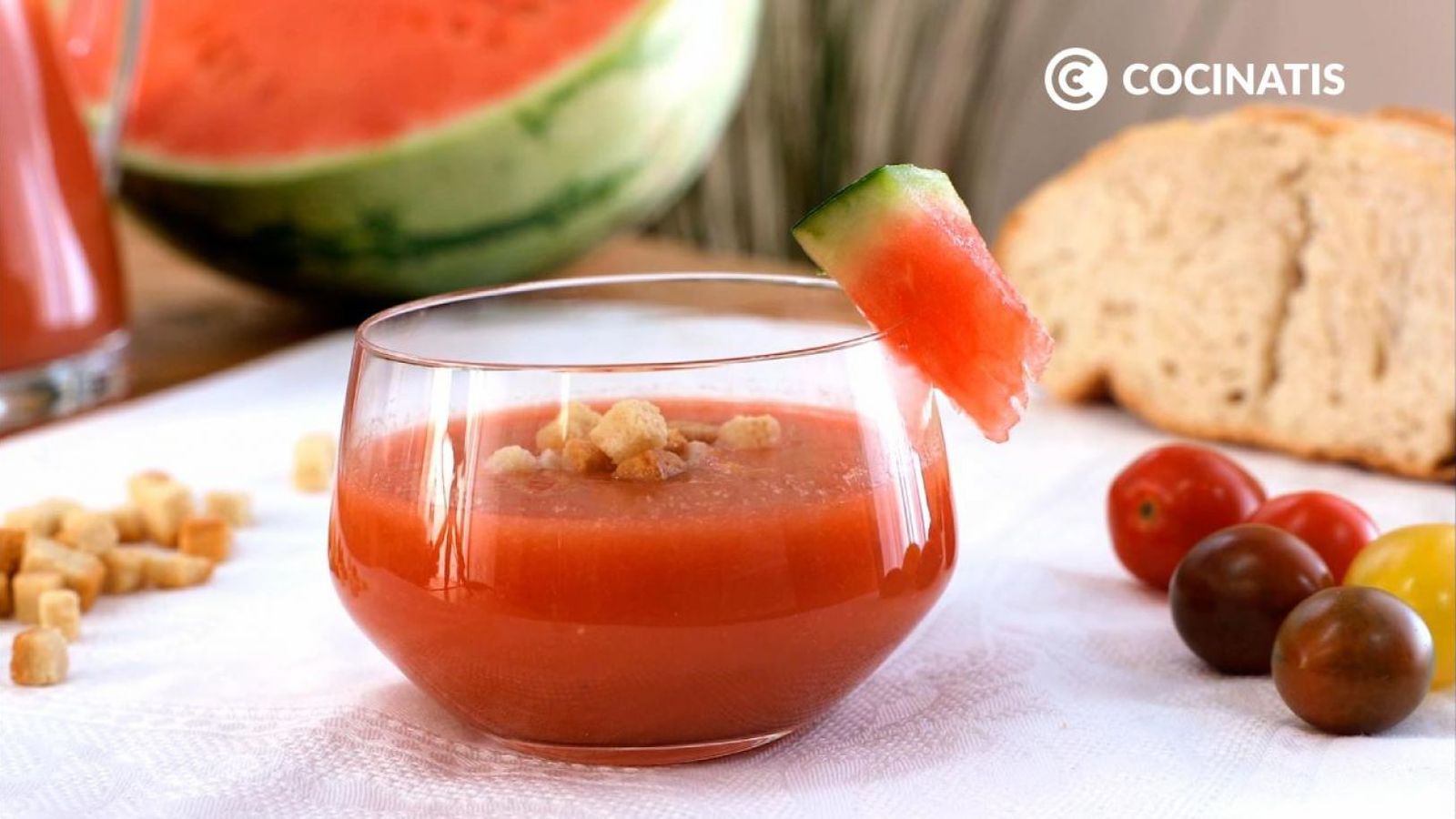 Receta de gazpacho de sandía y tomate