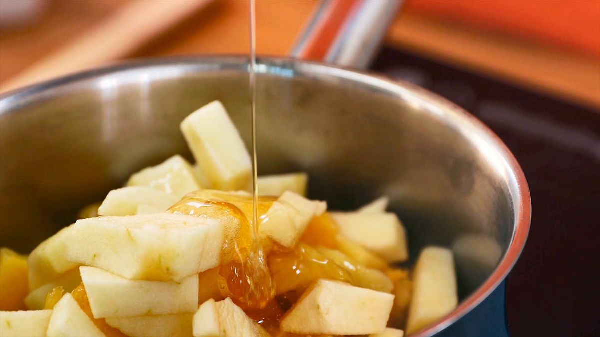 Receta de mermelada de melocotón y manzana (sin azúcar)  paso 2