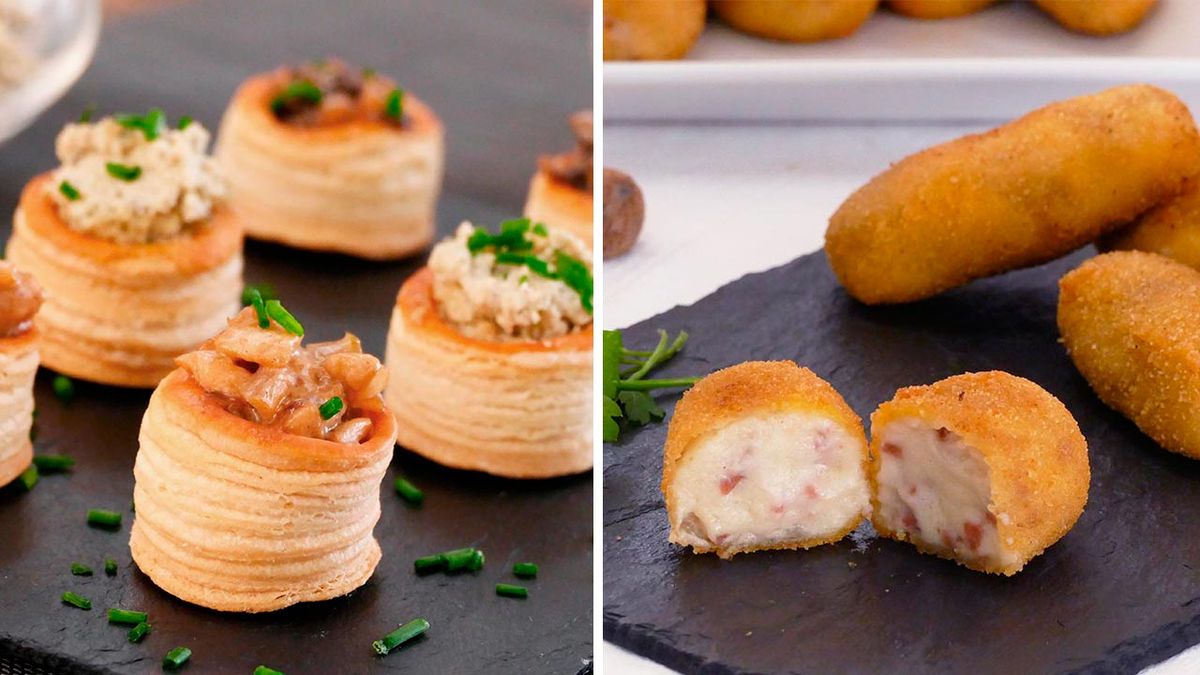 Menús de Navidad fáciles para sorprender  volovanes y croquetas