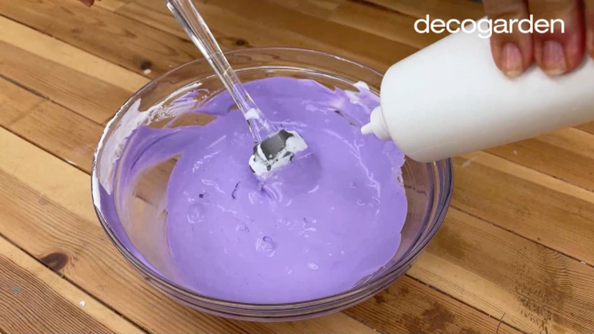 como hacer slime paso 8