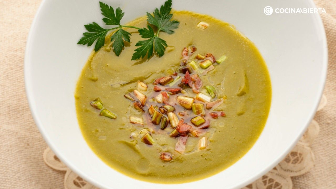 crema de acelgas con ajos frescos receta