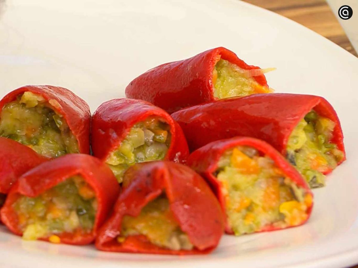 Rellena los pimientos