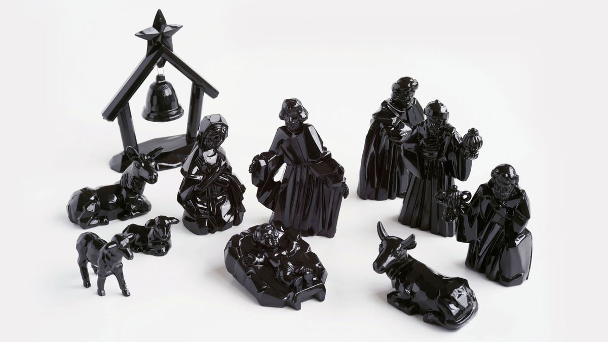 Decoración navideña en color negro 12